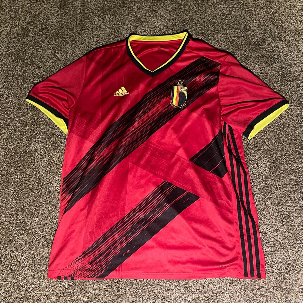 adidas Belgium Home Mens Soccer Jersey- 2020